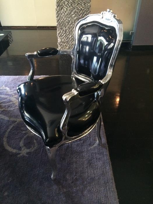 Very heavy metal and vinyl chair