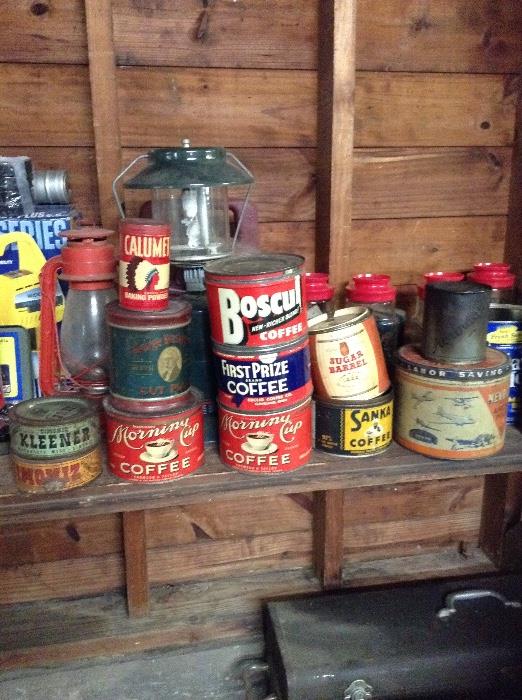 Vintage tins 