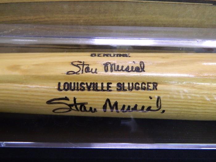 Stan Musial Signed Bat w/Case