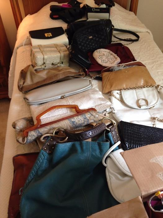 Handbags, shoes, belts, gloves