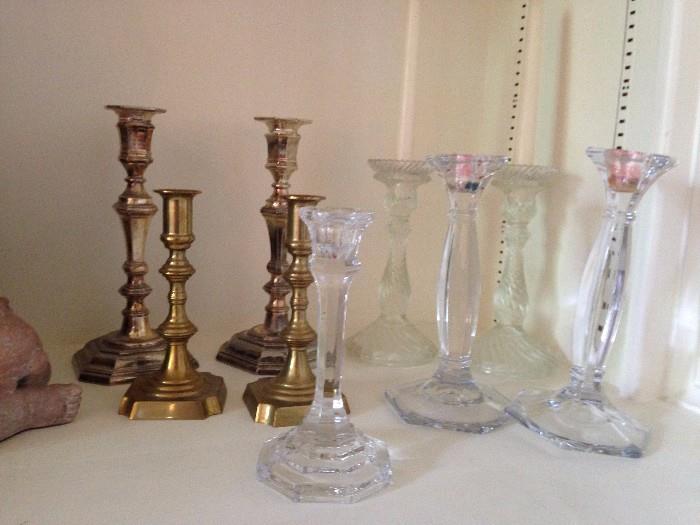 Just a few of the candlesticks plus several dozen boxes of candles, tapers, etc