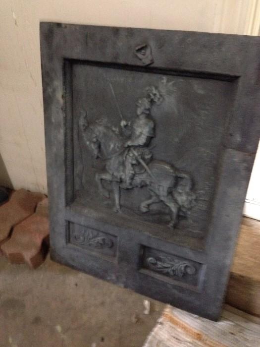 Cast iron fireplace insert