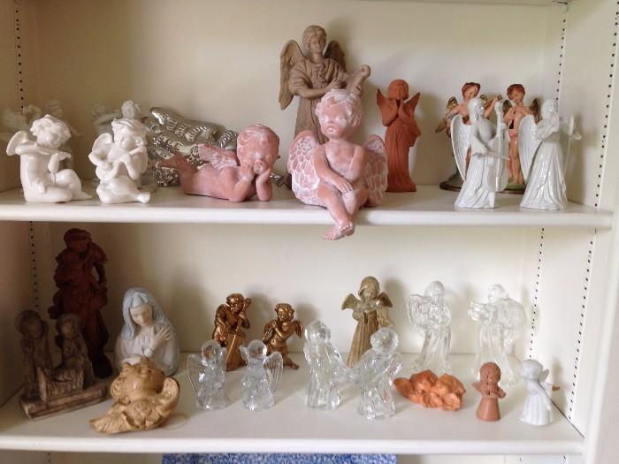 Another shot of angel collection, we keep adding to it as we find them around the house!!!