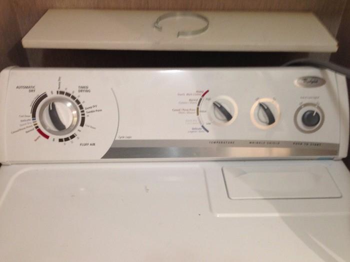 Whirlpool washer and dyer
