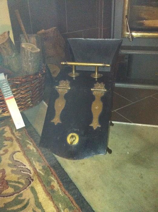 antique Dutch fireplace bin ($75)
