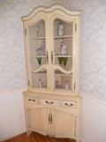 Corner cabinet - Some items in cabinet are not for sale