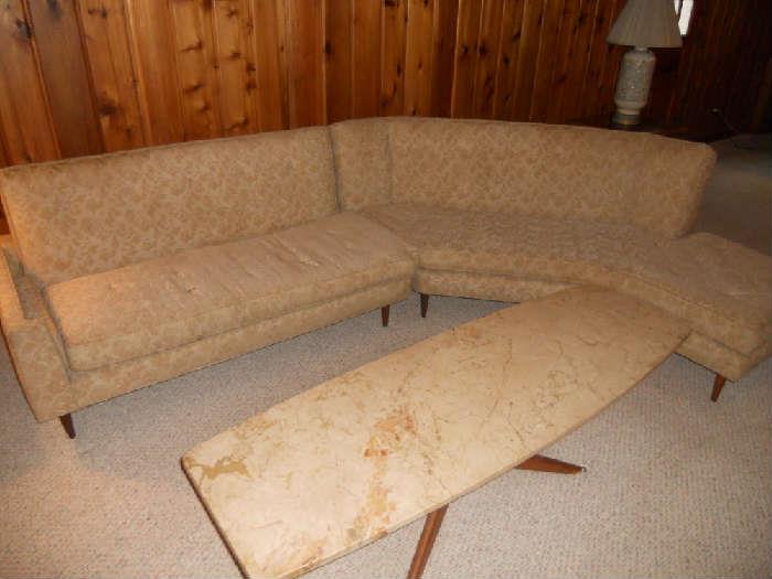 Coffee table is not for sale - mid century sofa