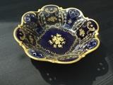 Cobalt with Gold Antique Porcelain Dish