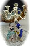 Charming Figurines and Silver Candleabra 