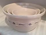 Longaberger  Set Mixing Bowls