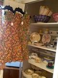 Aprons, Smocks and a pantry closet filled with great kitchen serving and prep pieces