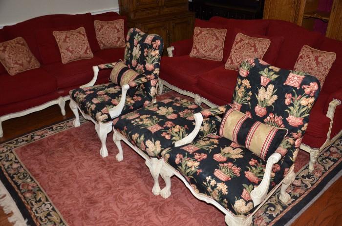 Matching Chairs and Ottoman