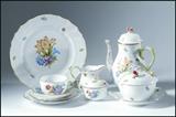 HEREND PORCELAIN CHINA SETS AND COFFEE SET IN THE PRINTEMPS PATTERN (lot 728, 739 and 745)