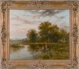 OIL ON CANVAS ATTRIBUTED TO FREDERICK WATERS WILLIAM WATTS (BRITISH, 1800-1862) 24.75” X 30” (lot 740)