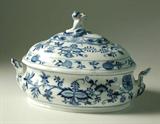 lot #749 - Meissen Covered Serving Bowl, Blue Onion pattern