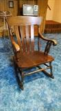 Antique Walnut Rocker