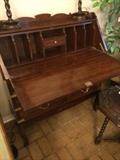             Antique secretary - opened