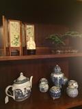                 Several Asian decor items