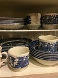              Churchill Blue Willow dishes