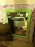 Mirror in painted frame - perfect for a little girl's room