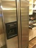  Kitchen Aid stainless steel side-by-side refrigerator