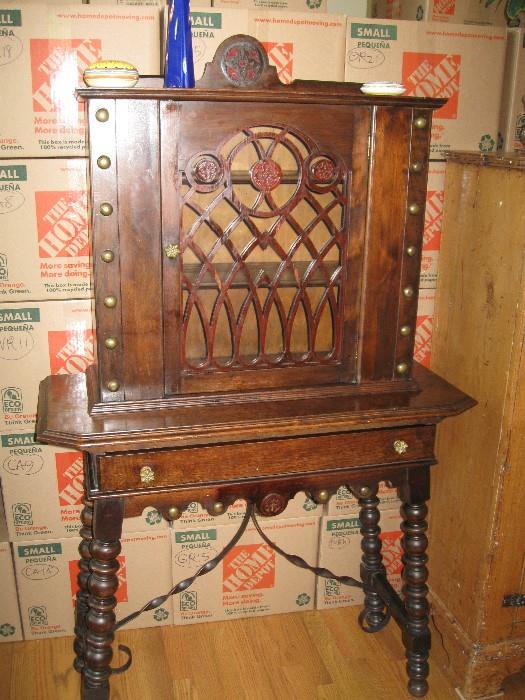        SPANISH CHINA CABINET FROM 1920'S