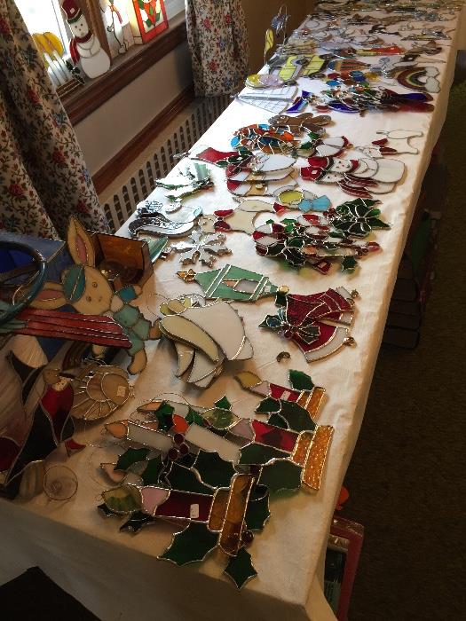 150+ Quality Stained Glass Ornament and Window pieces up for sale priced to sell