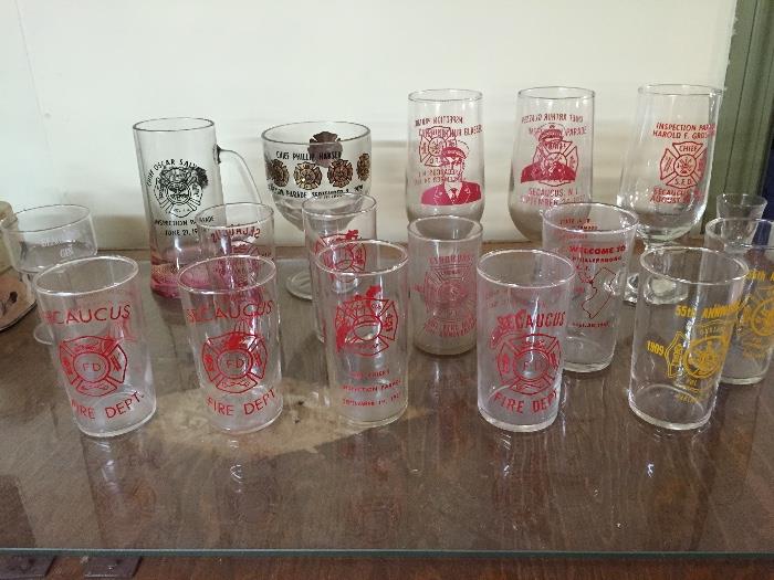 1950s and 1960s Secaucus Fire Department Glasses