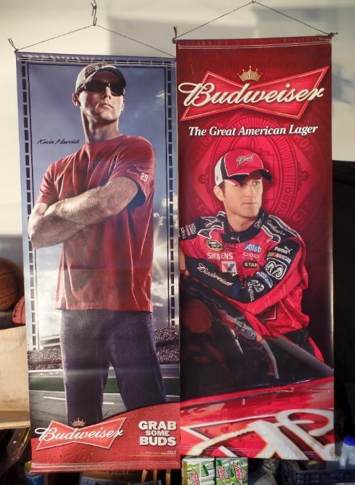 www.CTOnlineAuctions.com/SandhillsNC             Two Glamour Banners - Kahne and Harvick
(1) Kasey Kahne glamour banner, each side different
(1) Kevin Harvick glamour banner, each side different