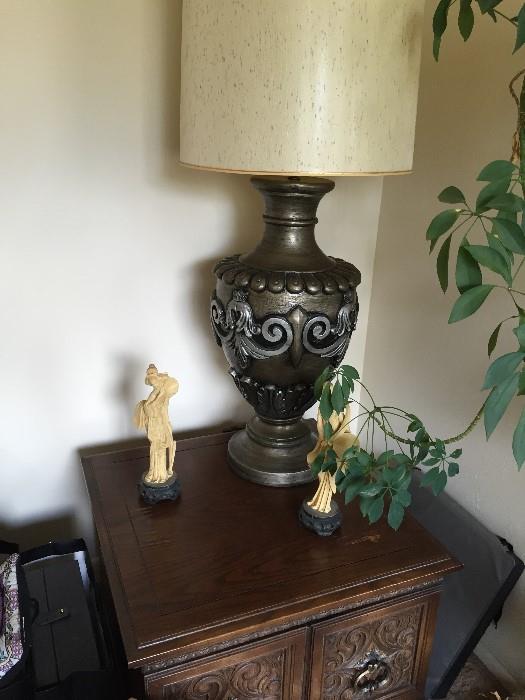 Vintage oversize table lamp