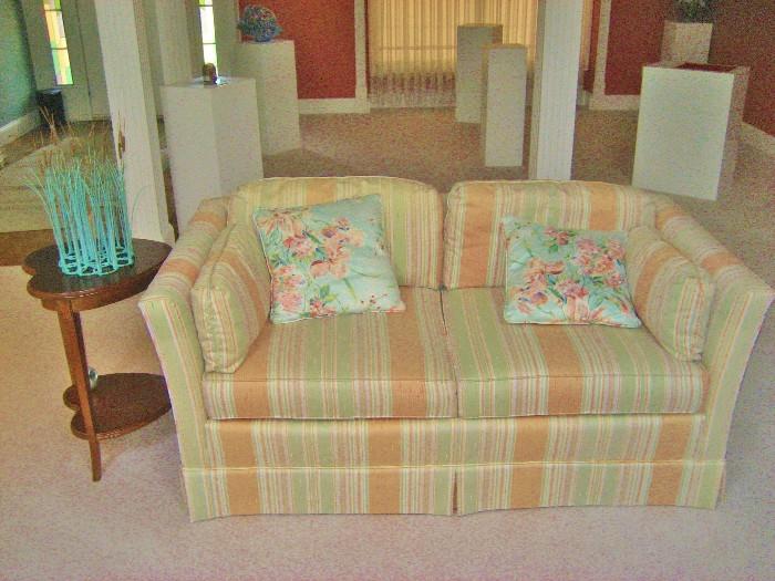 Matching Hedredon love seat and sofa