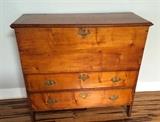 Early American Antique Lift Top Blanket Chest. Two Draws. Blanket Chest is made of Solid Maple and has a beautiful patina. Original, not restored.