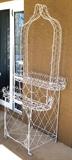 Victorian Vintage Tall Wire Plant Stand. two tier