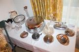 Glassware and silverplate