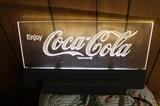 Acrylic Coca-Cola lighted sign