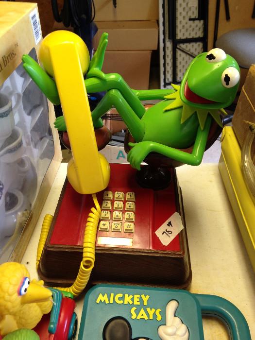 Kermit the Frog phone designed by Jim Henson