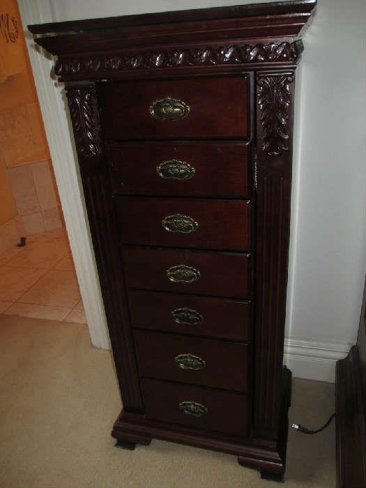 TALL STANDING JEWELERY CHEST
