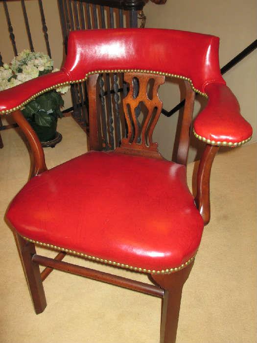 RED LEATHER CHAIR

