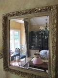 GOLD ORNATE FRAMED BEVELLED MIRROR
