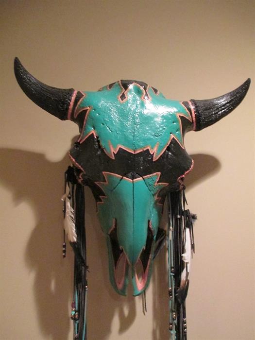 PAINTED COW SKULL
