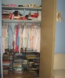 One of 3 closets, size M, shoes 6 & 6 1/2B