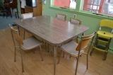 A Haywood Wakefield Company Mid- Century table and chairs (Lloyd Mfg. from Michigan)
