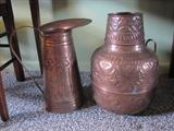 Hand Crafted copper urns 