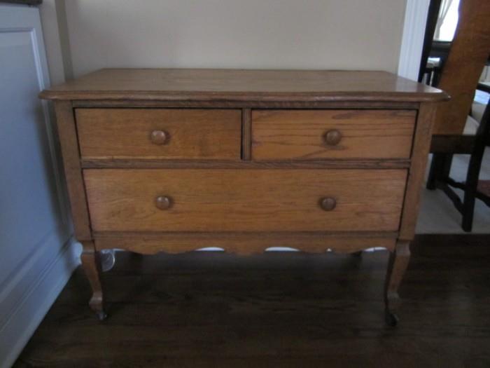 Oak antique dresser or chest.