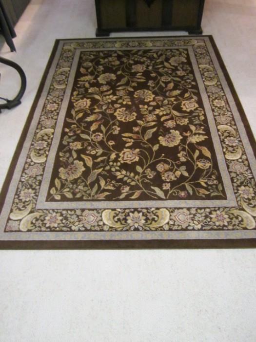 Oriental design rug.