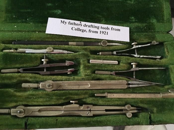 Drafting tools from 1921
