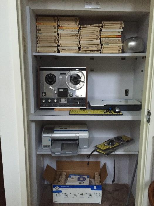 TEAC 1230 reel-to-reel and tapes