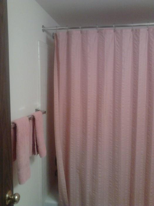 Shower Curtain, matching hand towels