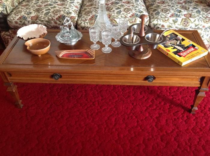 SO 60's low coffee table and vintage fun