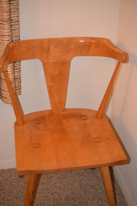 One of the six Paul McCobb chairs.  Maple.  Original